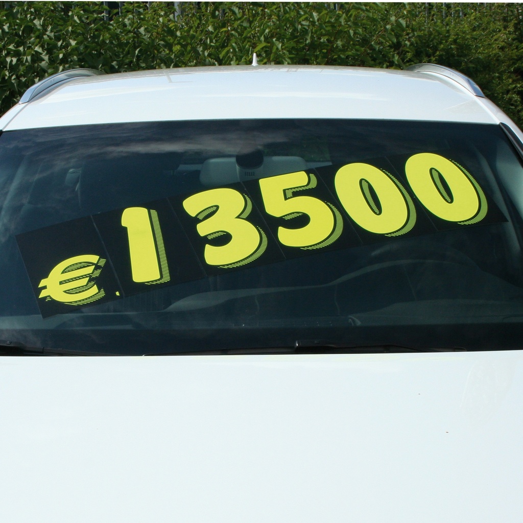 Chiffres et symboles adhésifs America - 29,6 x 16,5 cm