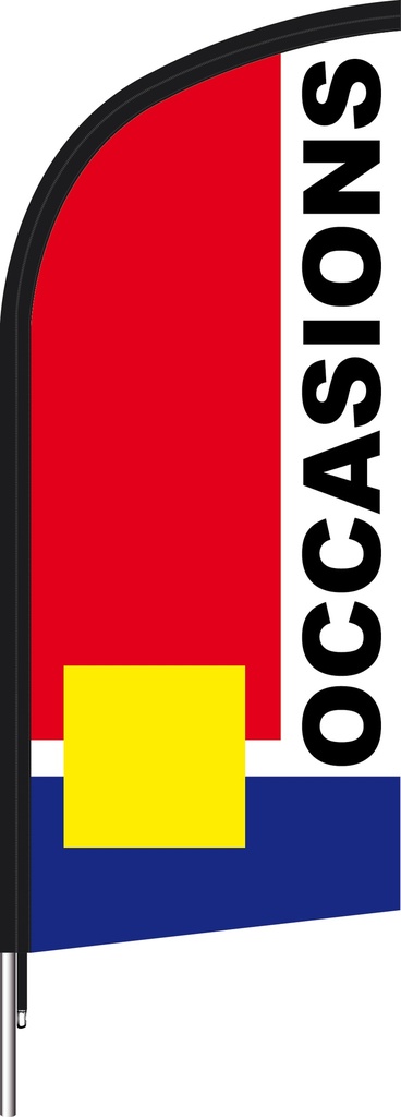 Beach flag 170 x 70 cm - "Occcasions Colorline"