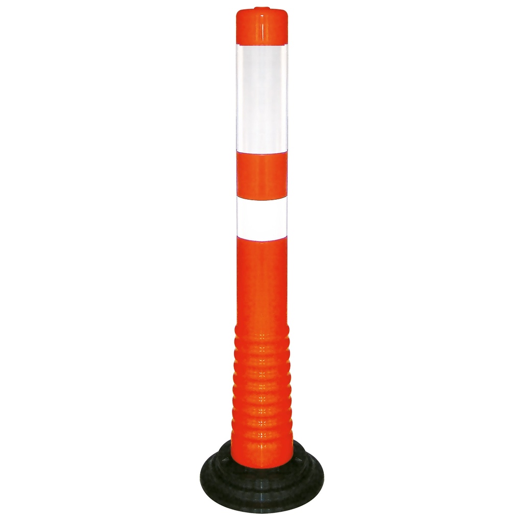 75cm Elasto paal voor verlijming - Oranje/Wit