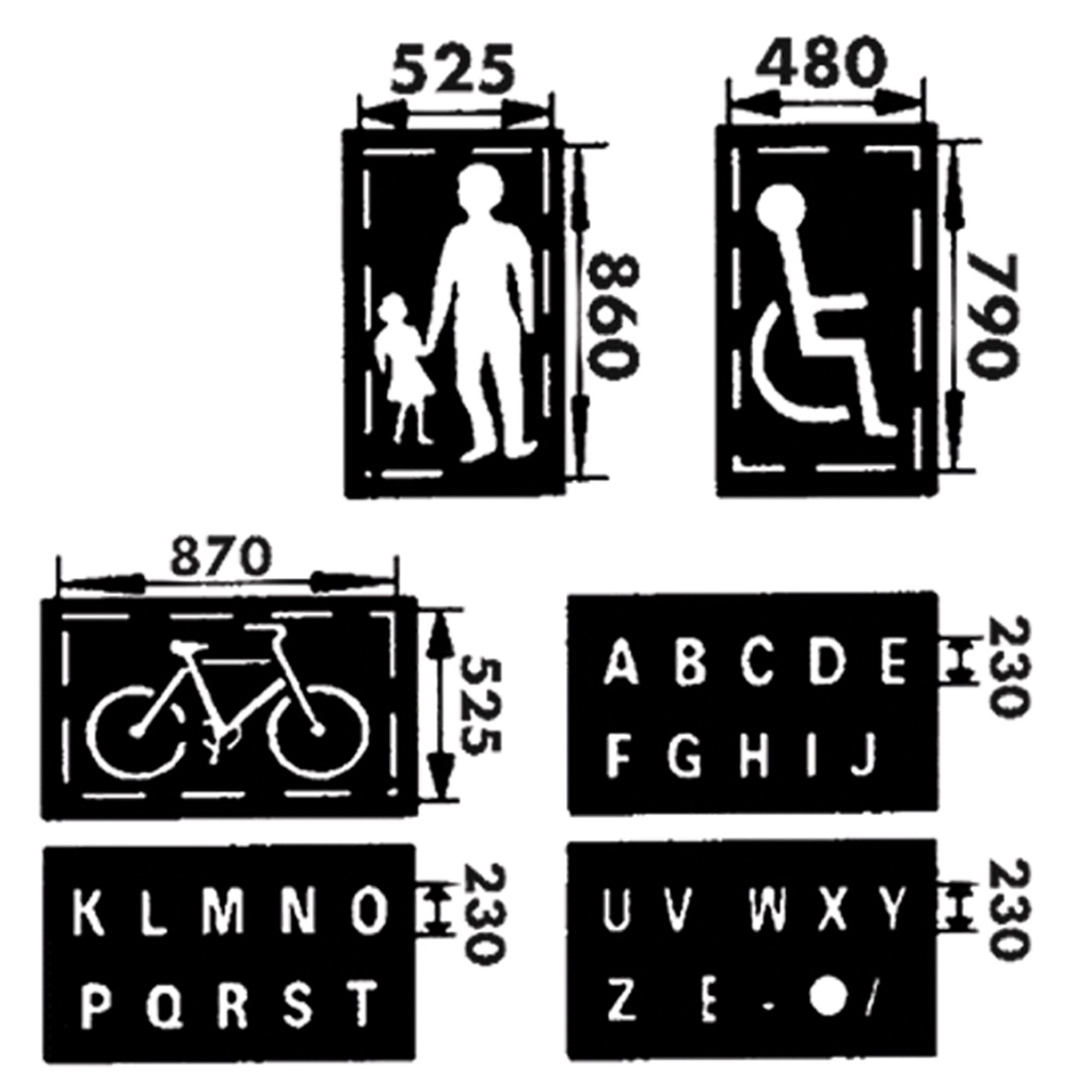 Jeu de pochoirs - Kit 3