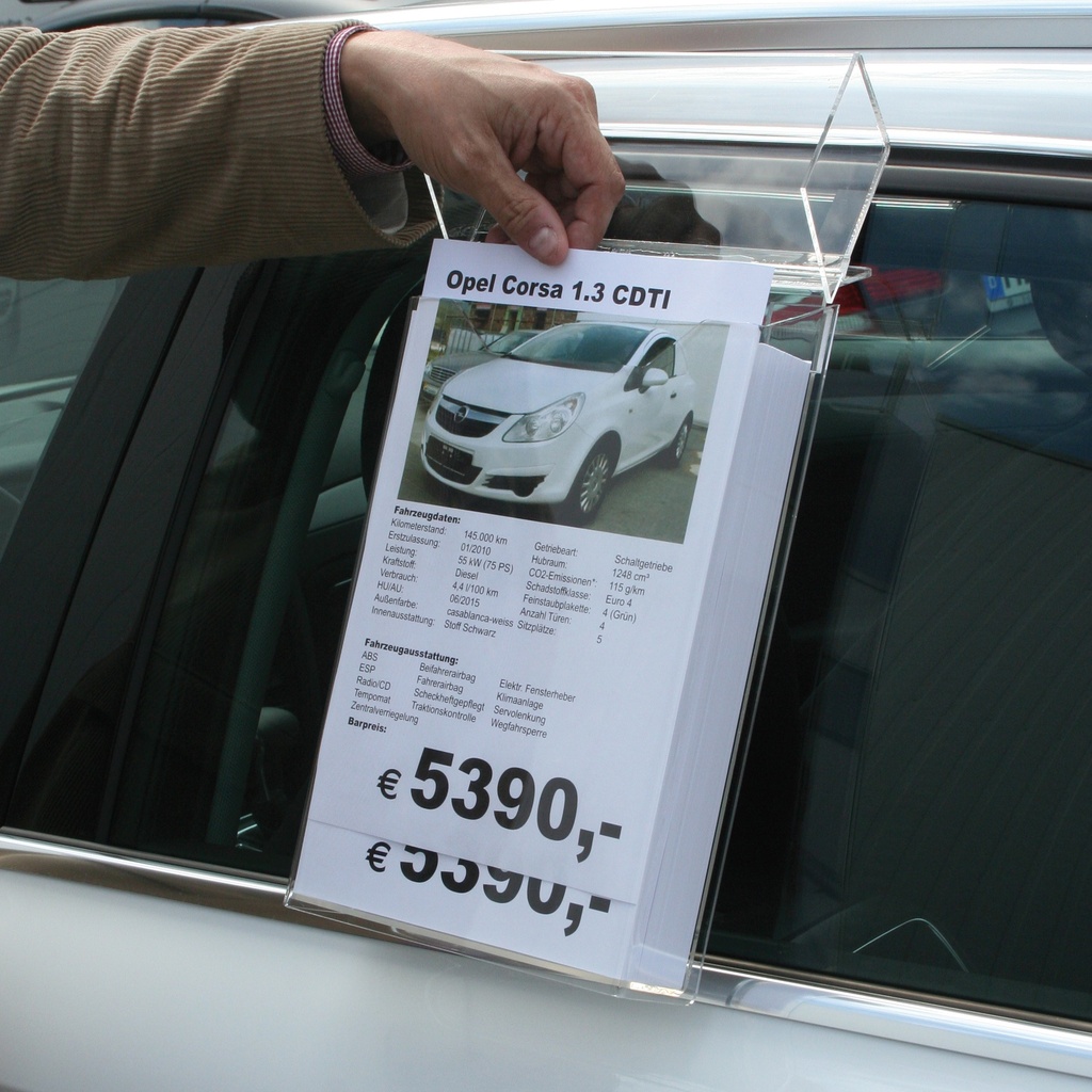 A4 prijsvellendispenser "Info-Box" in acryl