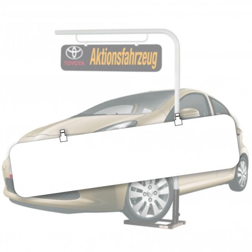 [830004000] Car totem Enseigne panneau Blanco