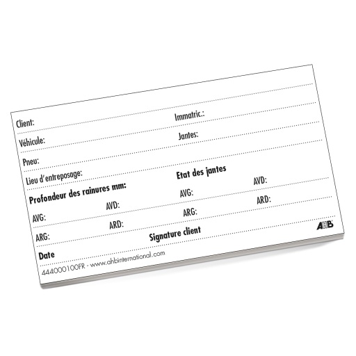 [444000100EFR] Etiketten voor Start insteekhoesjes x100 - FR