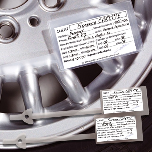 [444000100] Pochettes de roues "Start" x100