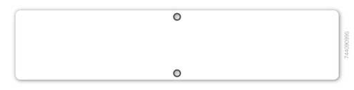 [744090995] Poteau de parking 516 x 112 mm avec texte au choix