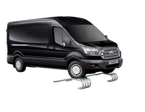 [830130070] XL stalen oprijbruggen voor bestelwagens x2