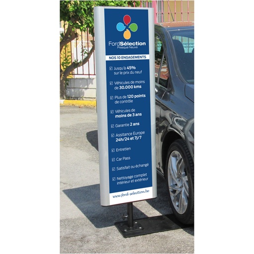 [00107003] Info totem set met mast