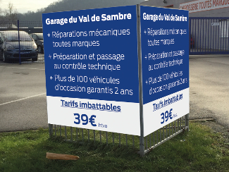 Panneau rigide sur mesure - 250 x 150 cm