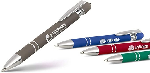 Metalen Soft Touch Pen met opdruk