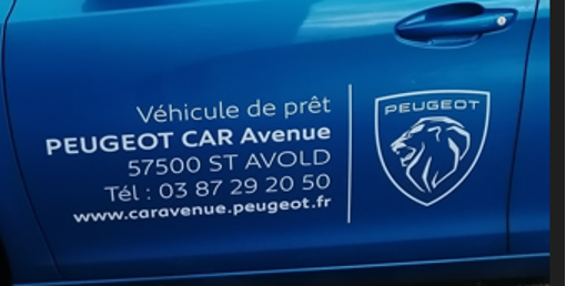 Lettrage à la découpe pour la carrosserie -  100 x 35 cm