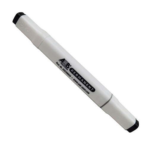 [458100050] Zwarte stift "AHB Permanent" met 2 schrijfbreedtes