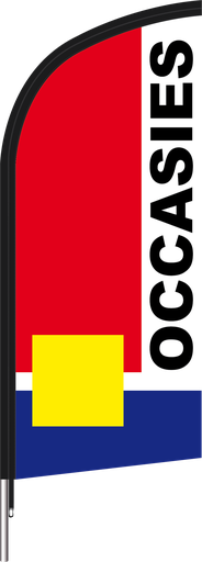 [333037NL] Beach flag 170 x 70 cm - "Occcasies Colorline"