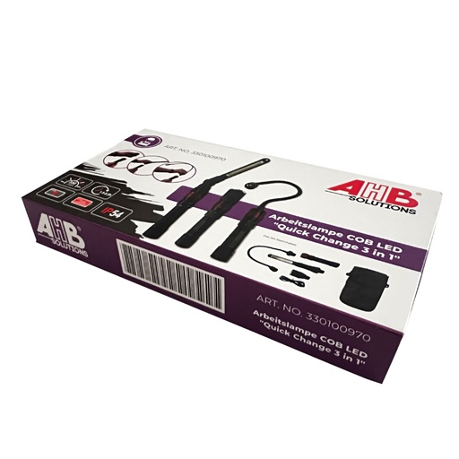[330100970] Werklamp COB LED "Quick Change 3 in 1"