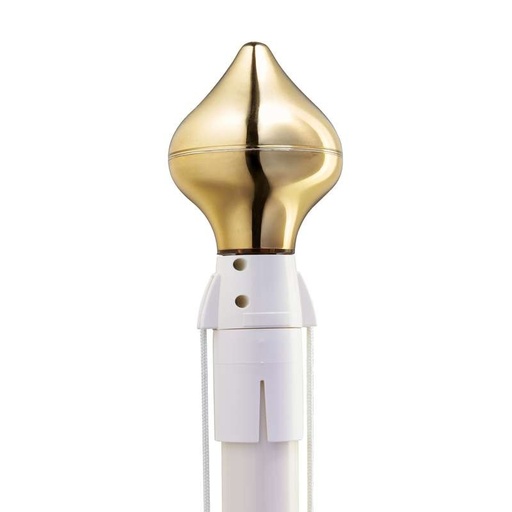 Pommeau doré pour mât en fibre de verre