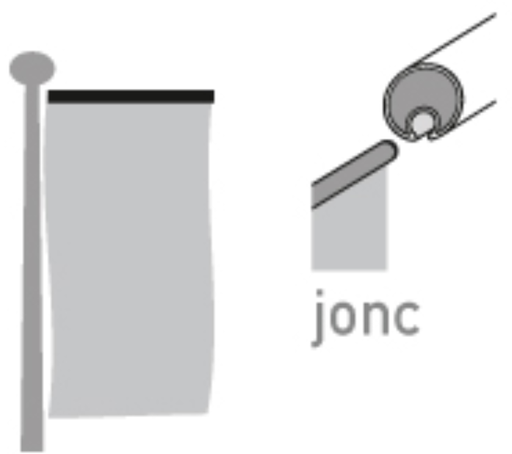 Gepersonaliseerde vlaggen voor masten met met hijsbaar galgsysteem