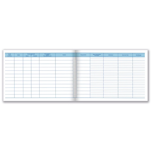 [419010460] Carnet de bord pour plaques rouges (DE-LUX)