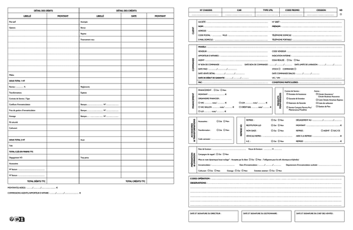 VO / VN mappen (France) x50