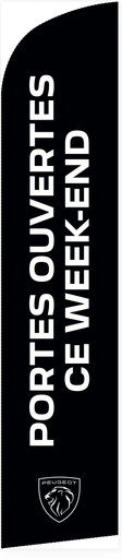 Beach flag 330 x 70 cm - Peugeot Portes ouvertes ce week-end