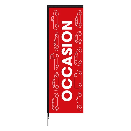 Beach flag 370 x 85 cm - Occasion