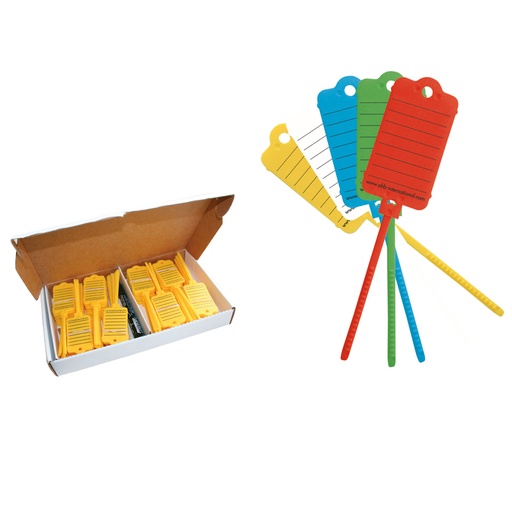 Étiquettes de clés avec fermeture crantée x200