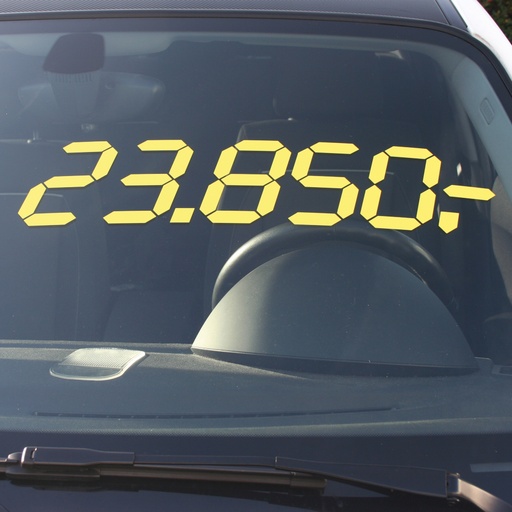 Kleefcijfers Digitaal (80 x 20 cm) - x10