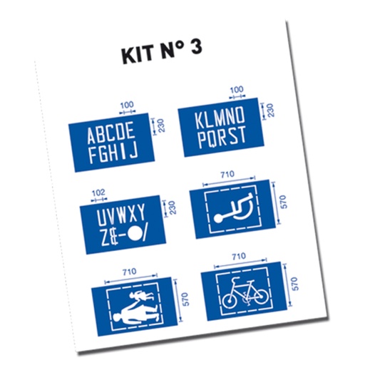 Set van sjablonen - Kit FR