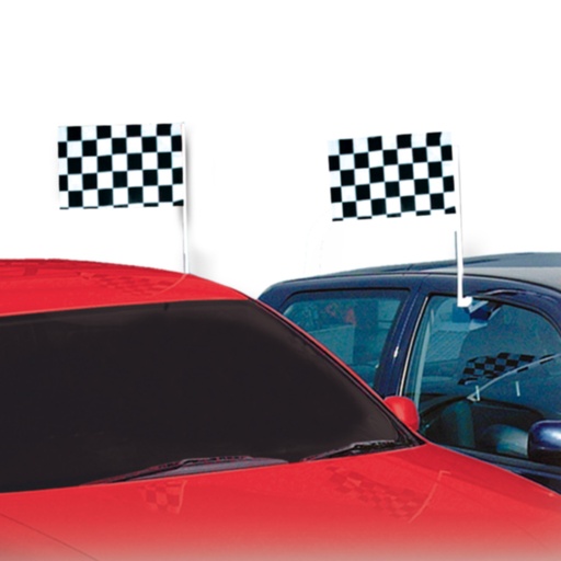 [144210010] Finish raamvlag voor zijruit - 27 x 41 cm