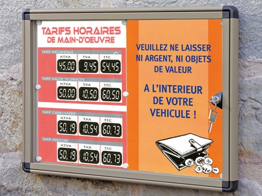 [29415] Vitrine Blauw 65 X 47 Cm