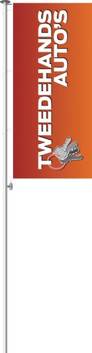 [333030NL] Tweedehands Autos vlag 200 x 95 cm - Keyline