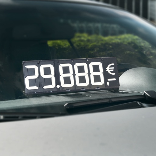 [724290080] Herbruikbare digitale cijfers en symbolen met voet