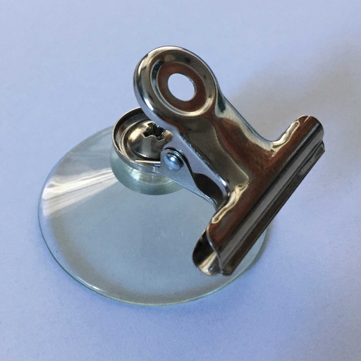 [744000030] Zuignap met veerstalen clip x10