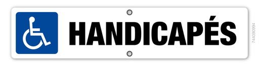 [744090994] Parkeerbord 516 x 112 mm - Handicapés