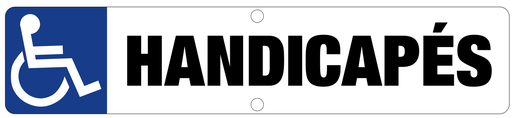 [744090994] Plaque de parking 516 x 112 mm - Handicapés